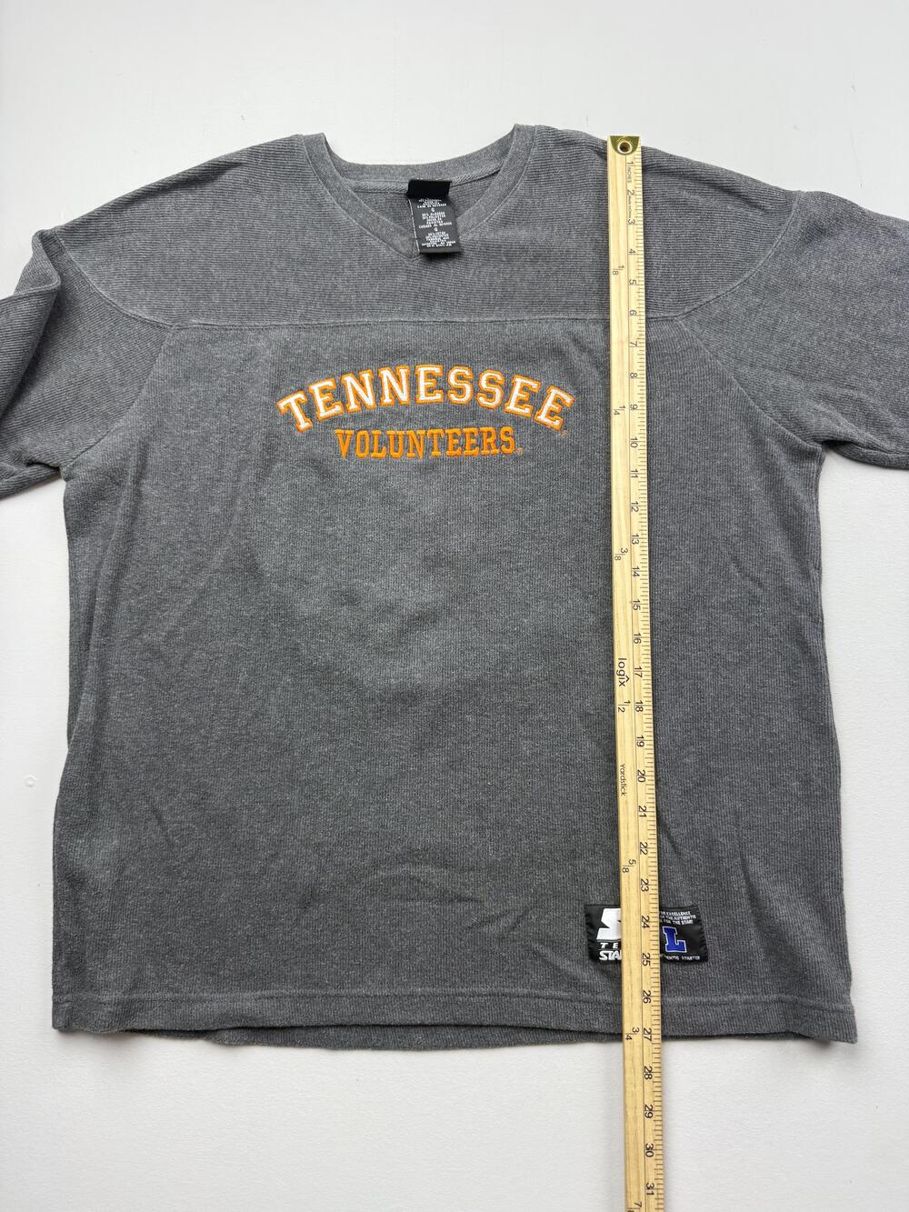 Tennessee Volunteers Sweatshirt Mens Large Gray NCAA Football Starter Crewneck - Picture 5 of 7